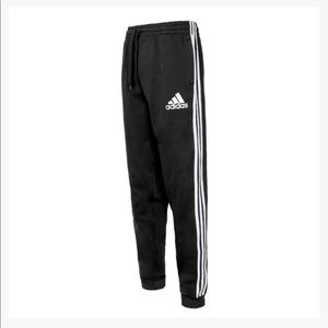 NWT Mens Adidas Black Essential Fleece Joggers